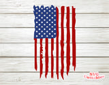 Distressed American Flag | SVG Cut File