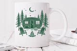 Retro Camper Scene Camping | PNG Sublimation File