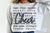 Cheer Word Art | Cut File