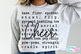 Cheer Word Art | Cut File