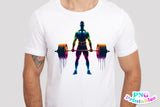 Powerlifting Male Silhouette | PNG Sublimation File