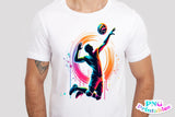 Volleyball Neon Silhouette | PNG Print File