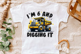 Sixth Birthday Construction Truck | PNG Print File