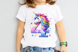 Fourth Birthday Unicorn | PNG Print File