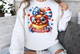 All American Chick | Fourth of July | PNG Sublimation File