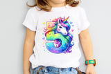 Fifth Birthday Unicorn | PNG Print File