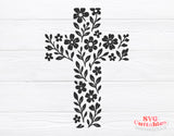 Floral Cross | Christian SVG Cut File