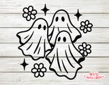 Cute Sheet Ghosts | Halloween SVG Cut File