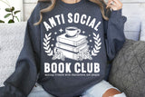 Anti Social Book Club | Book SVG Cut File
