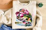 American Girl Bass Fish | Fishing PNG Print File