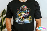American Bass Fish | Fishing PNG Print File