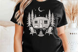 Retro Camper Scene Camping | PNG Sublimation File