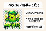 Momster | Halloween Sublimation PNG