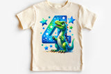 Fourth Birthday Dinosaur | PNG Print File