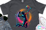 Volleyball Neon Silhouette | PNG Print File