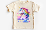 Fourth Birthday Unicorn | PNG Print File