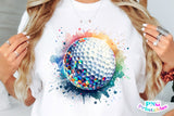 Sequin Golf Ball | PNG File