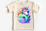 Fifth Birthday Unicorn | PNG Print File