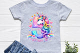 Birthday Girl Fifth Birthday Unicorn | PNG Print File