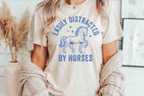 Easily Distracted By Horses | Funny SVG Cut File