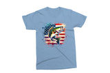 Bass Fish and American Flag | Fishing PNG Print File