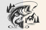 Bass Fishing Scene | Fishing SVG Cut File