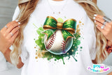 Baseball With Bow | PNG Sublimation File