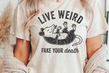 Live Weird | Funny PNG Print File