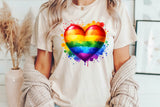 Rainbow Heart | LGBTQ Pride PNG File