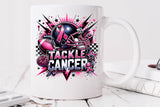 Tackle Cancer Football Pink and Navy | PNG Sublimation File
