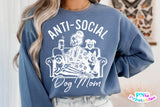 Anti-social Dog Mom | PNG Sublimation File