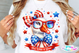 Red White and Goose | Fourth of July | PNG Sublimation File