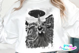 Chicken Alien Abduction Selfie | PNG Sublimation File