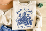 Anti-social Dog Mom | PNG Sublimation File