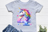 Fourth Birthday Unicorn | PNG Print File