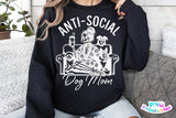 Anti-social Dog Mom | PNG Sublimation File