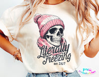 Literally Freezing | Sublimation PNG