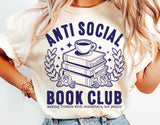 Anti Social Book Club | Book SVG Cut File
