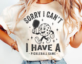 Sorry I Can't | Pickleball SVG Cut File