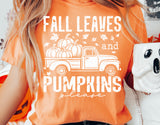 Fall Leaves and Pumpkins Please | Fall SVG Cut File