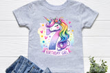 7th Birthday Girl Unicorn | PNG Print File