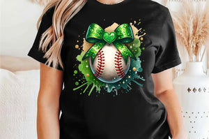 Baseball With Bow | PNG Sublimation File