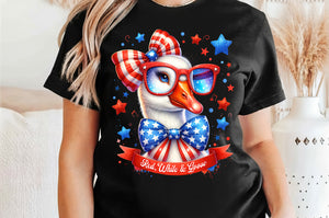 Red White and Goose | Fourth of July | PNG Sublimation File