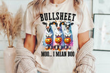 Bullsheet Moo I Mean Boo | Halloween Sublimation PNG