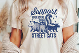 Support Your Local Street Cats | Funny PNG Print File