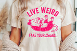Live Weird | Funny PNG Print File