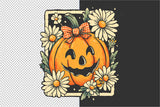 Jack-o-lantern with Bow | Halloween Sublimation PNG