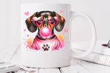 Dachshund Blowing Bubble | PNG Sublimation File