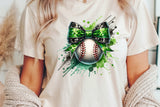 Baseball With Bow | PNG Sublimation File