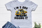 Second Birthday Construction Truck | PNG Print File